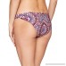 Jessica Simpson Women's Reversible Cheeky Hipster Bikini Bottom Kaleido Plum Multi B0759Q8CL3